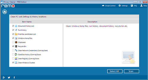 Remove Junk Files from Windows 7 - Select Junk Items